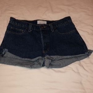 American Apparel High Waist Jean Shorts